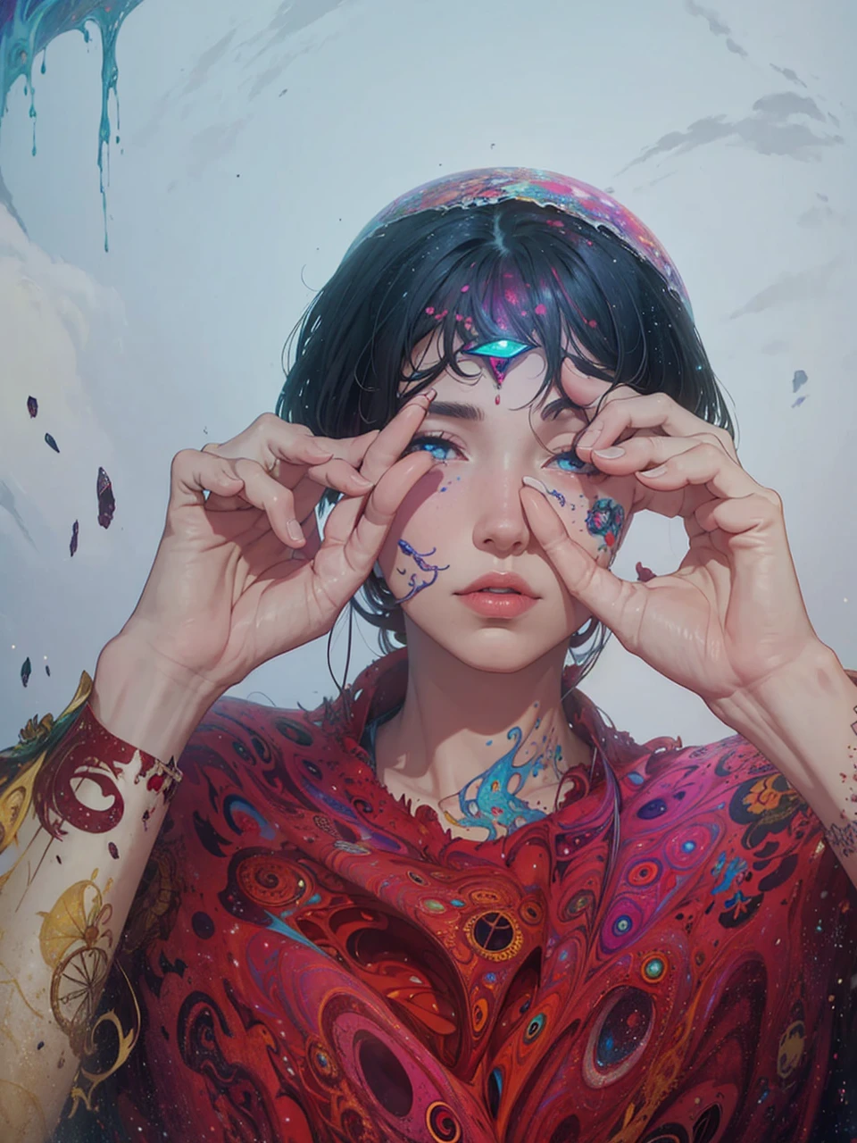 Artwork, surrealism, psychedelic, trippy.