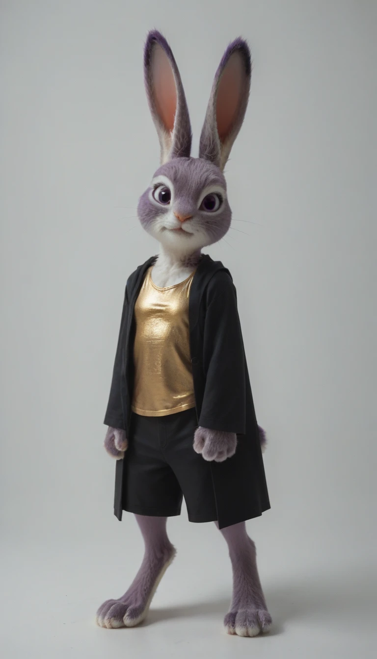 (zPDXL2), score_9, score_8_up, score_7_up, source_anime, 2D, FURRY,
(rabbit:1.5), (short brown hair), (purple rabbit fury fur:1.5), (fluffy rabbit fur, rabbit ears, rabbit legs, barefoot, white rabbit paws), (wearing royal black cloak, black athletic tank top, black shorts, black gauntlets, golden accent clothes), (leaping pose)
AissistXLv2, unaestheticXL_bp5, SimplePositiveXLv2, zPDXL2 PonyXLV6_Scores