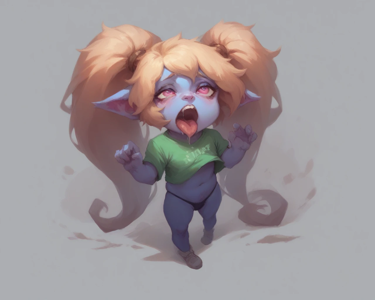 poppyy horny ahegao face sfw steam artwork detailed and t shirt full body black panties safe for work detailed epic sexy pose
