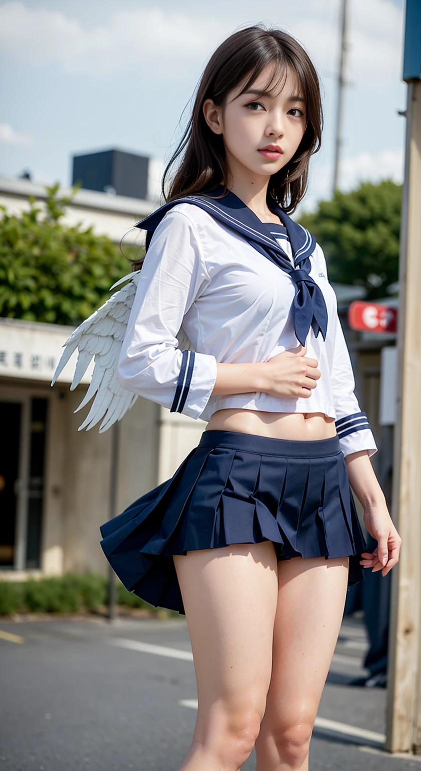 {{{masutepiece}}}, {{{Best Quality}}}, {{Ultra-detailed}}, {{extremely delicate and beautiful}},(nffsw), (Best Quality, in 8K, 32K, masutepiece, nffsw:1.2),elementary student、a photo of a cute girl,8-year-old girl、 of the highest quality, Best Quality, Realistic, Unity, 32k wallpapers, Official art,(Childlike body),(child),(White tank top&Denim skirt:1.5),(Tight short denim skirt)、(white tank tops:1.5),(Gorgeous headphones:1.3),(A big smile:1.3),(Sweaty skin:1.5),(Juvenile body),(Unripe々Shishi Body)、Black hair,(Very short hair:1.3),,(,(Full body:1.2),(skirt lift by yourself :1.7),(white panties:1.3),(Cotton panties)、(Panties with a small area)、(Mid summer:1.5),(Angle from below:1.5),(Spread legs)、childishオマンコ、オマンコthe shape of the is clear、rather small breasts、flat breast、{{Tank top is sheer}}、{The tank top is wet}、{Thin shirt}、{Thin panties}、{Panties are wet}、{ Papillae visible through clothes}、{Pink papillae}、the areola is large 、オマンコThe shape of the、{pointed Nipple}、オマンコthe shape of the is clear、{Panties that dig into the crotch}、{Panties that dig into the buttocks}