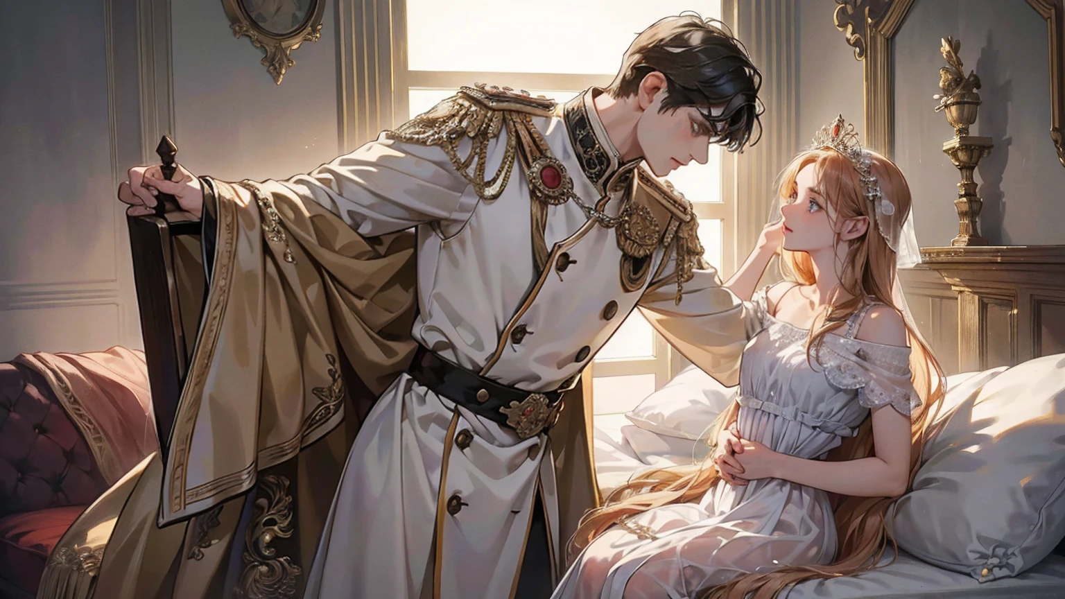 masterpiece, 最high quality, high quality, Very detailed 8k CG unit wallpaper, Depth of written boundary, High resolution, Realistic, Very detailed, Complex, Attention to detail, 月を映す太陽masterpiece, 最high quality, Very detailed, (((masterpiece, 最high quality, High resolution, Attention to detail)))), ((最high quality, 8k, masterpiece:1.3)),Constantine the Great. Destined to become Emperor of Rome. A boy's growth story. He is a dangerous young man who is friendly and gentle in his daily life, but becomes ruthless and ruthless when necessary. Like a lion. A man who has had an immeasurable impact not only on the Roman Empire, but on the rest of the world. Days of military training, academic education, and field practice in the Roman Eastern Empire. The training and trials of the elders. power struggle. friendship. adventure. His complicated relationship with his father. A mother to protect. Pure love with a pretty and adorable girl who must be protected. Fresh youth. Battle between Germania and Persia. Recapture of Alexandria, Egypt. lyrical. Dramatic. Heartful. romantic. Real. masterpiece. Super high quality. Ultra high definition. Divine work. A Hollywood historical masterpiece. Drama. Luxurious. Majestic. magnificent. delicate. detail. Elaborate. passion. Cold-hearted. Epic romance.