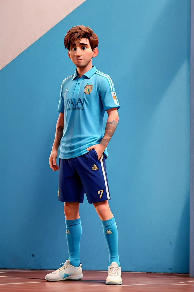 Messi with Argentina clothes , He&#39;s on a spaceship 