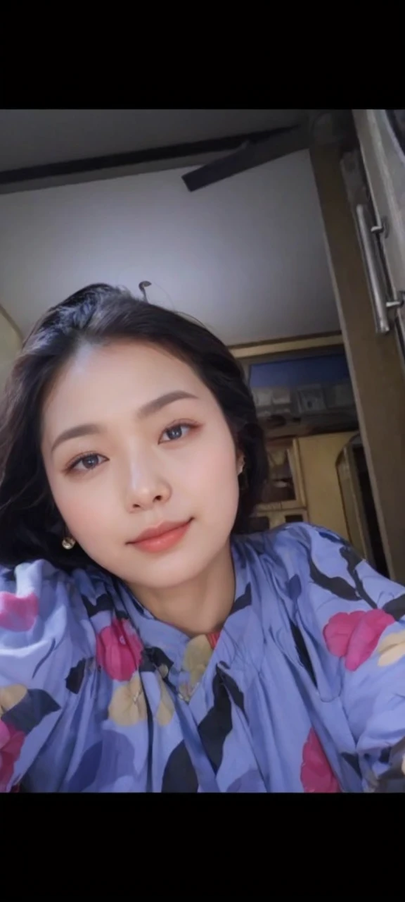((Top quality、8K、masterpiece:1.3))、Selfie、Beautiful woman with perfect body:1.4、(Brown long hair、Normal breast:1.3)、(Japanese floral yukata)、Highly detailed face and skin textures、Exquisite eyes、Double eyelids、a smile:1.5、whole body、sacrifice、on the street、night