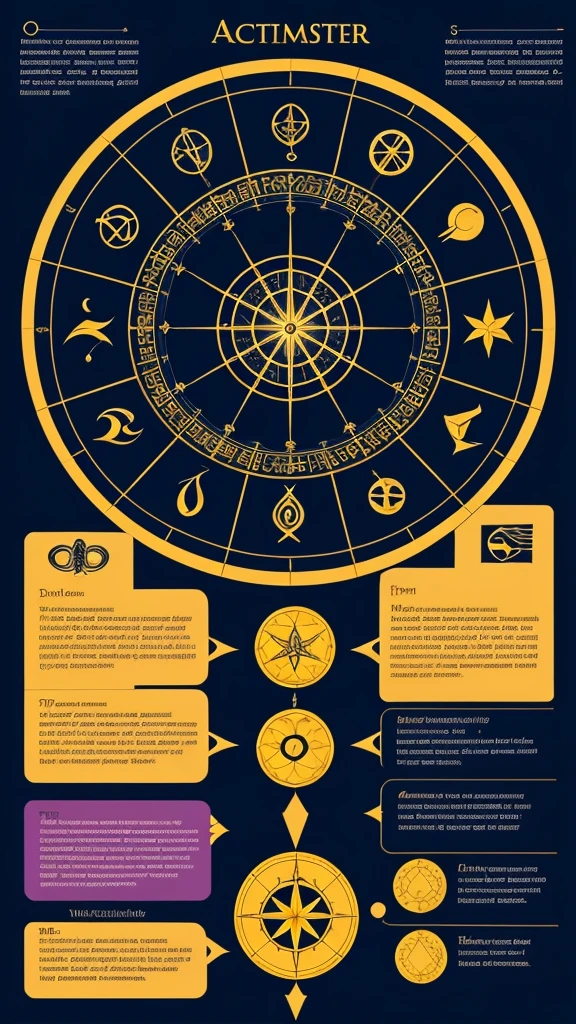 Create an image that combines elements of astrology and numerology, while emphasizing a rational approach. Depict an astrological chart and numerical symbols presented in a scientific context, with infographics, diagrams and statistics that illustrate their impact and application in the modern world. Add elements that emphasize analytical approach and critical thinking
