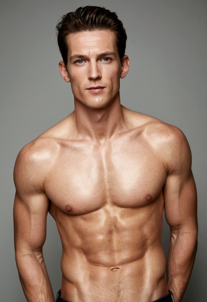 man,Handsome face,white skin,Not wearing a shirt,Six pack,thin,Having sex,big,long