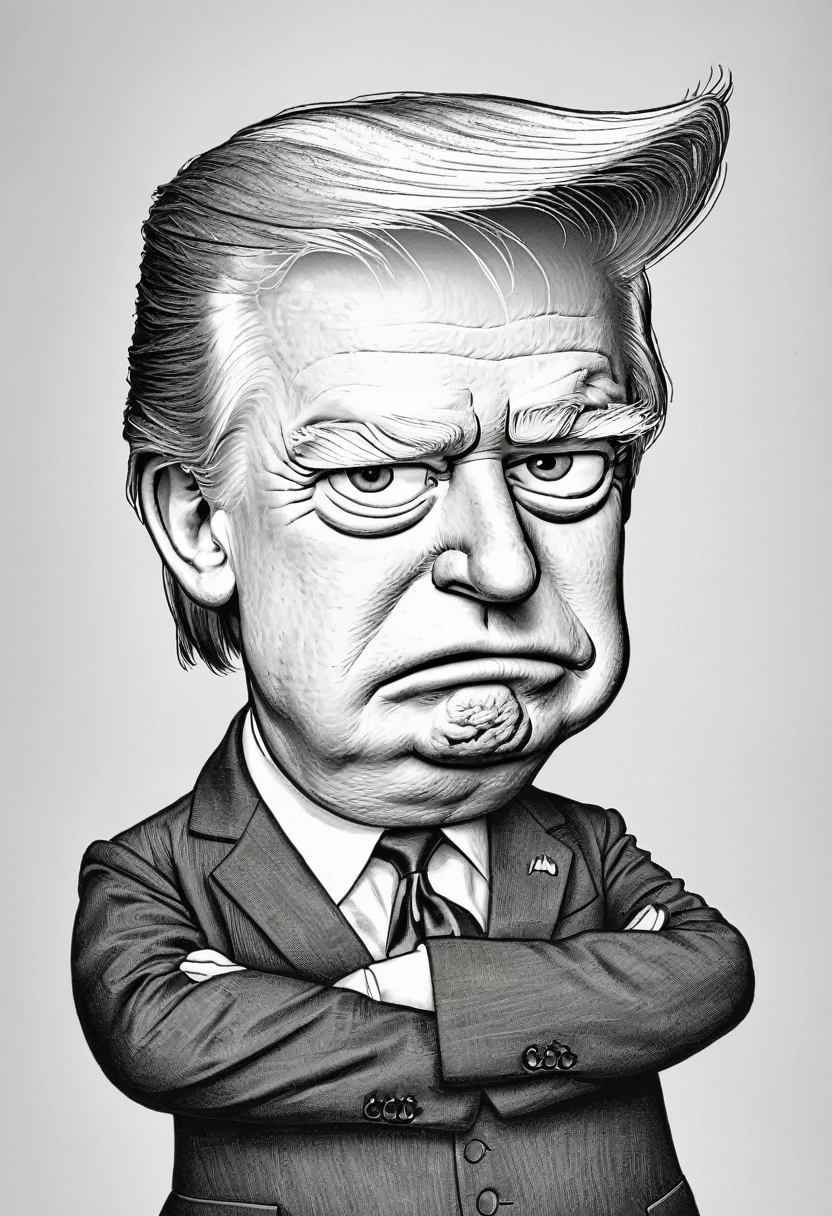 Drawing Bart Simpson Civil War、Trump
