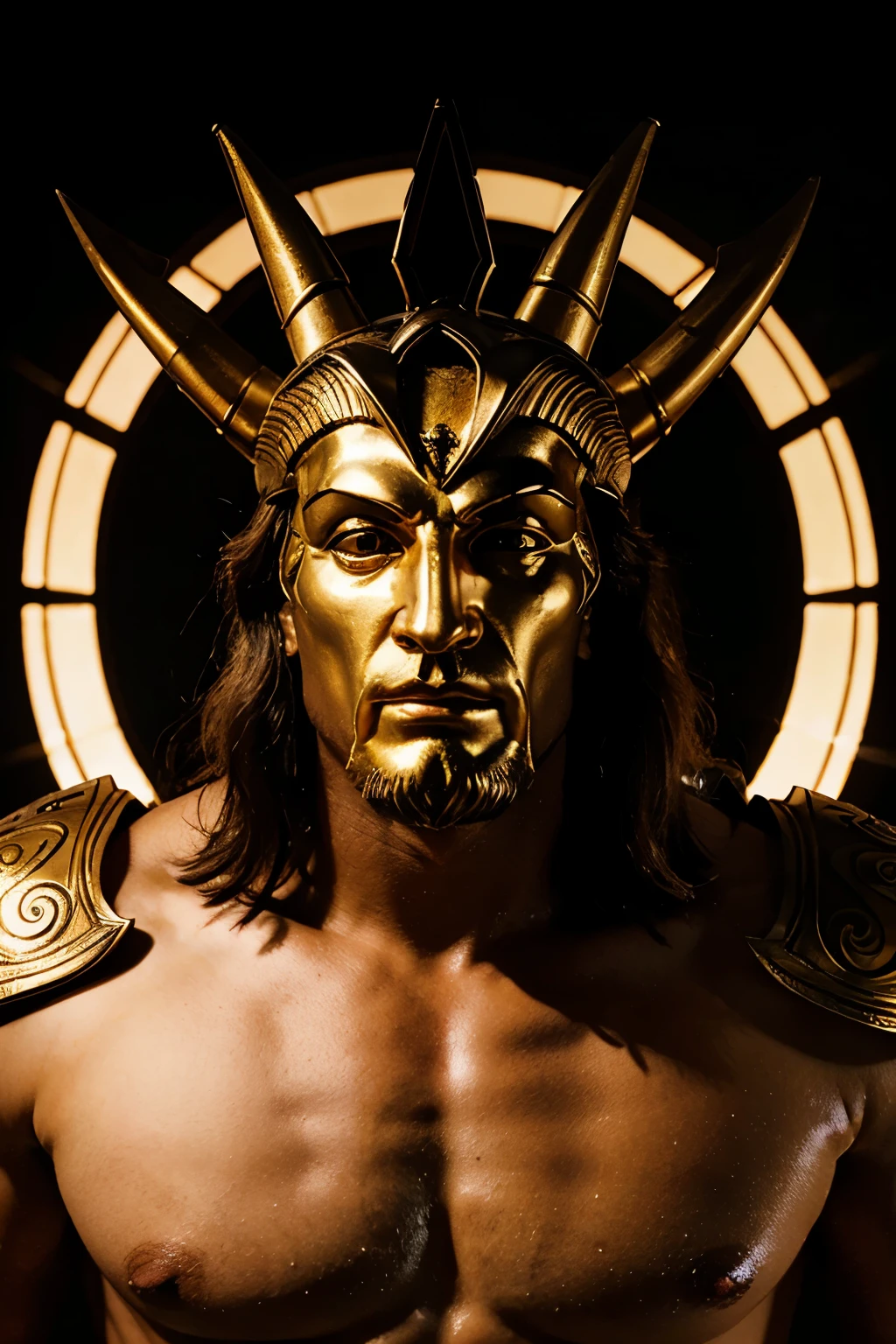 make me a logo of the god ares