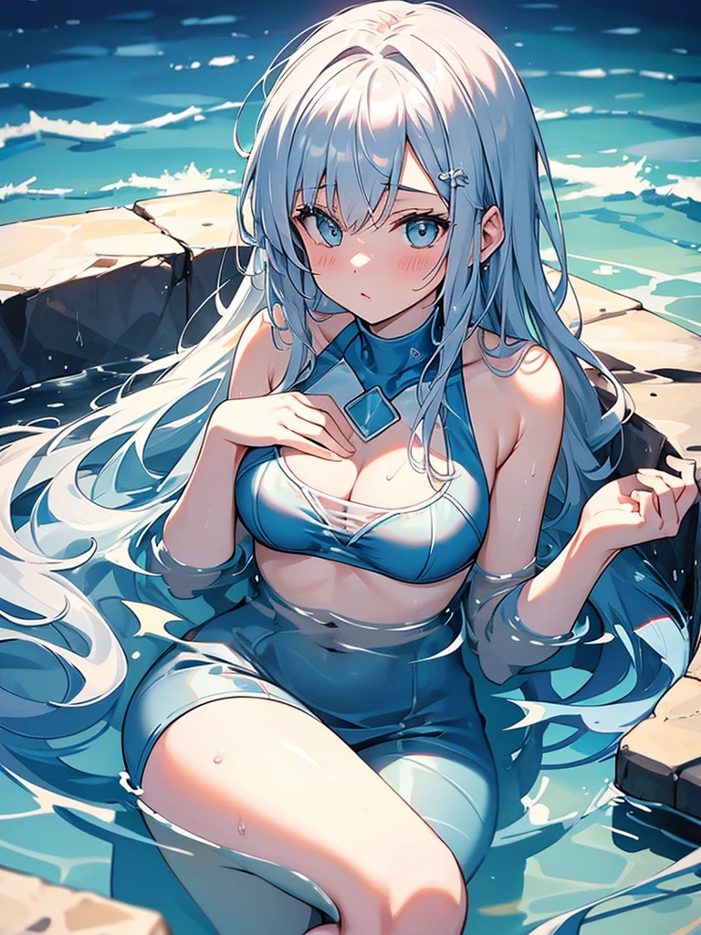 Immerse yourself in cold water up to your chest