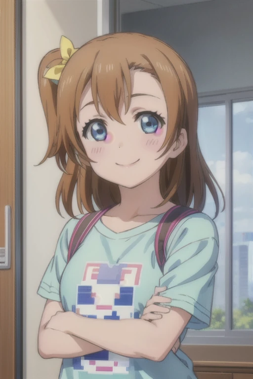 (((pixel-perfect, detail-perfect))), solo, 1girl, honoka kousaka, , looking at viewer, smile