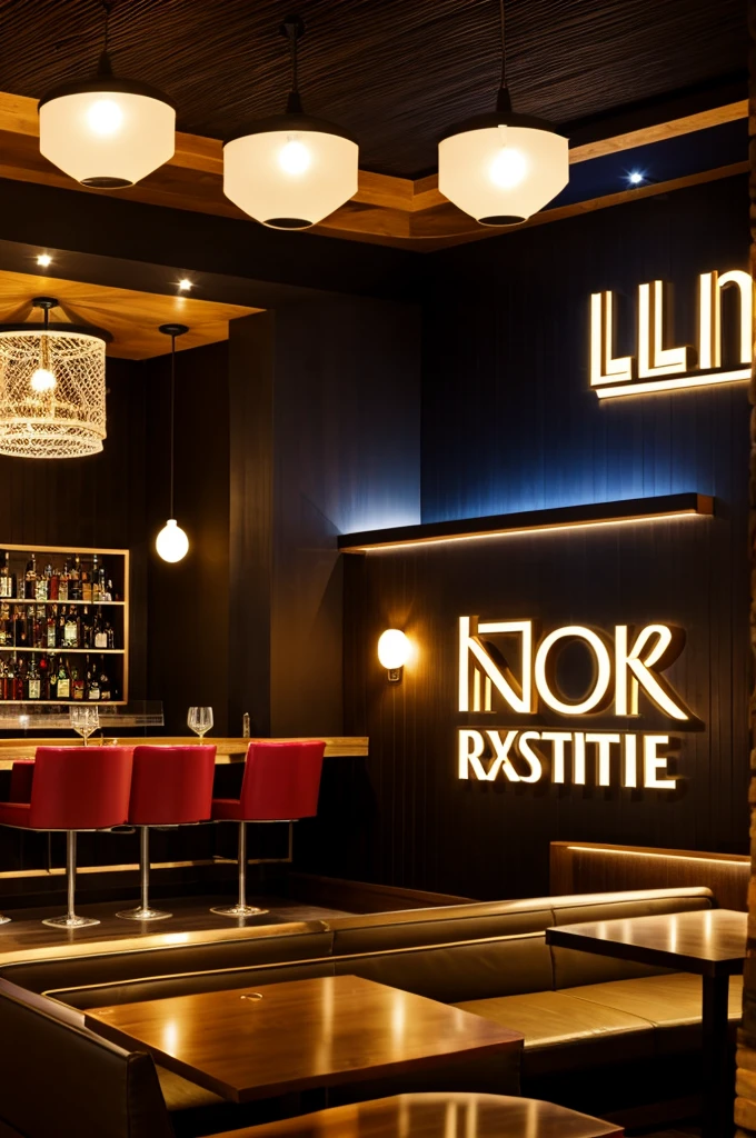 Un logo avec le non Black volta restaurant lounge bar