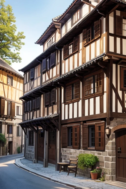 An inn in a medieval European town《Baiyinting》Appearance。
