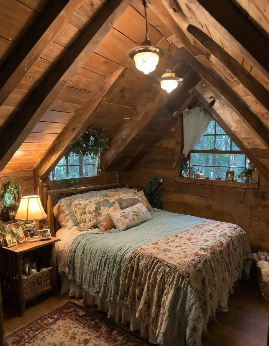 room, cozy room, cozy treehouse bedroom, small bedroom, cozy place, cozy bed, cottagecore hippie, thomas kinkade. cute cozy room, in an attic, cottagecore, cozy and peaceful atmosphere, pleasant cozy atmosphere, cottagecore!!, cabin in the woods Love this room.
