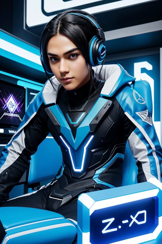 This is a gaming logo that features the name
"Name" zxwaxx in a futuristic font and a neon blue color. and Boy Anime avtar, The logo also has a stylized controller icon and a YouTube play button in the background. The logo is designed to be attractive and eye-catching, and to appeal to gaming enthusiasts and YouTube viewers. I hope you like it.