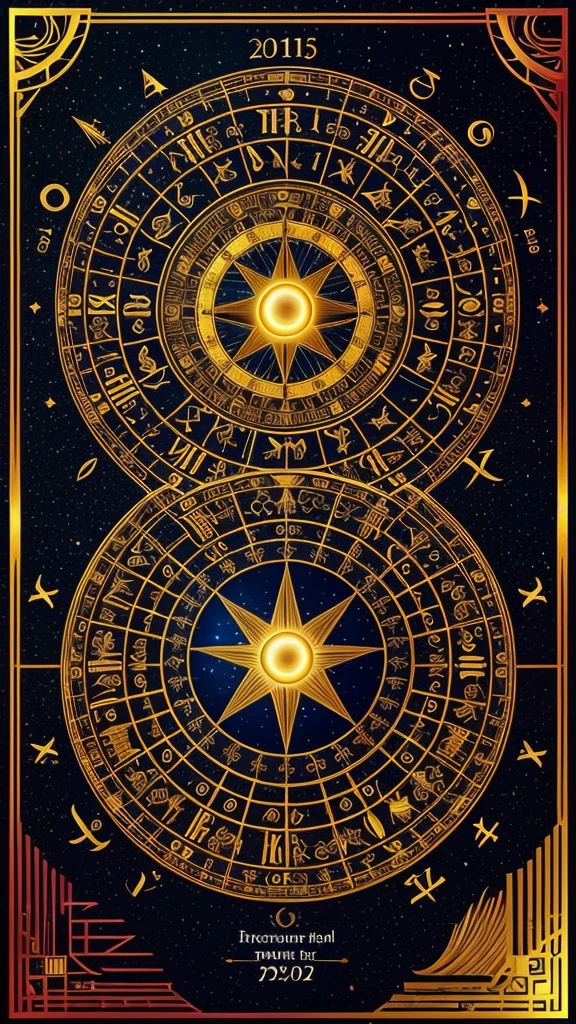 Create an image that combines elements of astrology and numerology, while emphasizing a rational approach. Depict an astrological chart and numerical symbols presented in a scientific context, with infographics, diagrams and statistics that illustrate their impact and application in the modern world. Add elements that emphasize analytical approach and critical thinking, all in the same styl