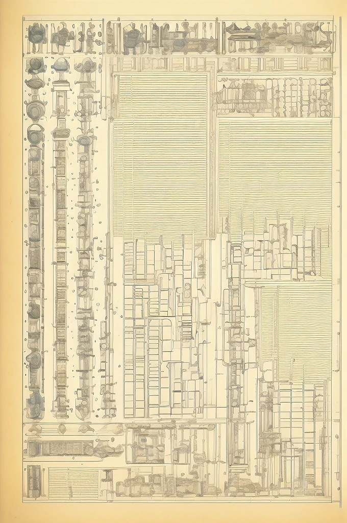 (highly detailed, intricate line work), engineering map, blueprint style, precise measurements and annotations, complex mechanical components, gears, circuits, and schematics, technical diagrams, (high resolution, ultra quality), clean layout, architectural drawing, professional engineering design, labeled parts, (monochrome:1.1, blue and white tones), (paper texture:1.2), (futuristic technology:1.3), CAD design, (3D rendering elements:0.8) break detailed Mecha design, articulated joints, hydraulic systems, energy cores, advanced weaponry schematics, cockpit layout, armor plating, thrusters, servomotors, sensor arrays, neural link interfaces, power distribution, maintenance access points, (exploded view:1.2), (cutaway sections:1.3) break annotations with technical specifications, material lists, part numbers, assembly instructions, safety warnings, engineering notes, (draftsman signature:0.7)
