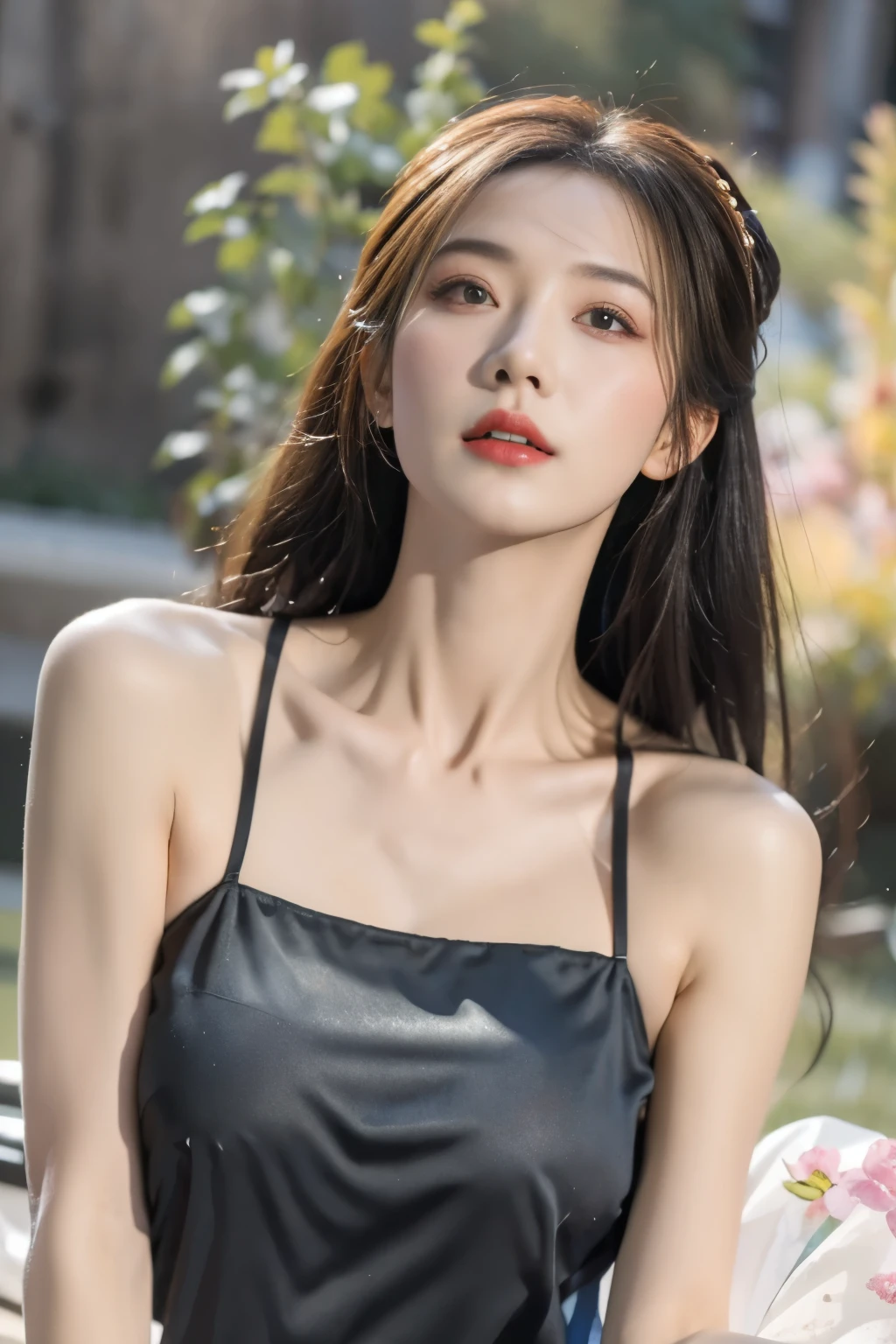 original photo，best quality），（lifelike，Photo lifelike：1.3），best quality，Very detailed，masterpiece，超Level of detail，illustration，1 girl，Predominant_Body，Large Breasts，Dynamic angle，World Masters Theatre，messy_long_hair，best quality，Extremely detailed CG unified 8k wallpaper，，amazing，Light，lens_Flare，dunhuang_style，Real People，Highly detailed face and skin textures, Delicateeyes,Surrealism，Ultra-realistic photos，Very detailed CG unified 8k wallpaper，（masterpiece），（best quality），（Super detailed），（Ultra-realistic photos），（Best character details：1.36），Face Predominant has Light, 灯Light，illustration, Very detailed，Level of detail, high resolution, Very detailed, best quality, masterpiece