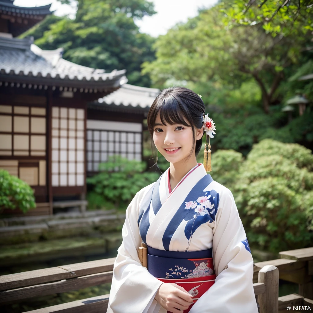 (8K、Raw photography、top-quality、masterpiece:1.2)、Ultra-detail、超A high resolution、(realisitic、photoRealstic:1.37)、portlate、High-detail RAW color photos、professional photograpy、extremely delicate and beautiful、A highly detailed、 8K Wallpapers、magnificent、finely detail、huge filesize、Official art、Highly detailed CG Unity 8K wallpapers、highly detailed beautiful girl、extra detailed face、extremely detailed eye、highlydetailed skin、extremely detailed fingers、highly detailed nose、highly detail mouth、perfect anatomia、highly detailed back ground、Highly detailed attire、1 girl、(18year old:1.210 generations、Cute s、famous Japan idol、cute littl tits:1.2)、Realistic bPetite、fair white skin、shinny skin、slenderbwell-styled、A darK-haired、Hair collection、(Pattsun bangs:1.2)、A smile、kawaii、young、kawaii faces、Lifelike face、Beautiful eyes、Sauce order、(kimono:1.4)、Dense embroidery、耳Nipple Ring、(hair adornments:1.2)、eye、cowboy shot、frontage、standing athletic pose、Contrapo、outside of house、(natta:1.4)、bathrobe、kyoto、Dynamic lighting、Valley、
