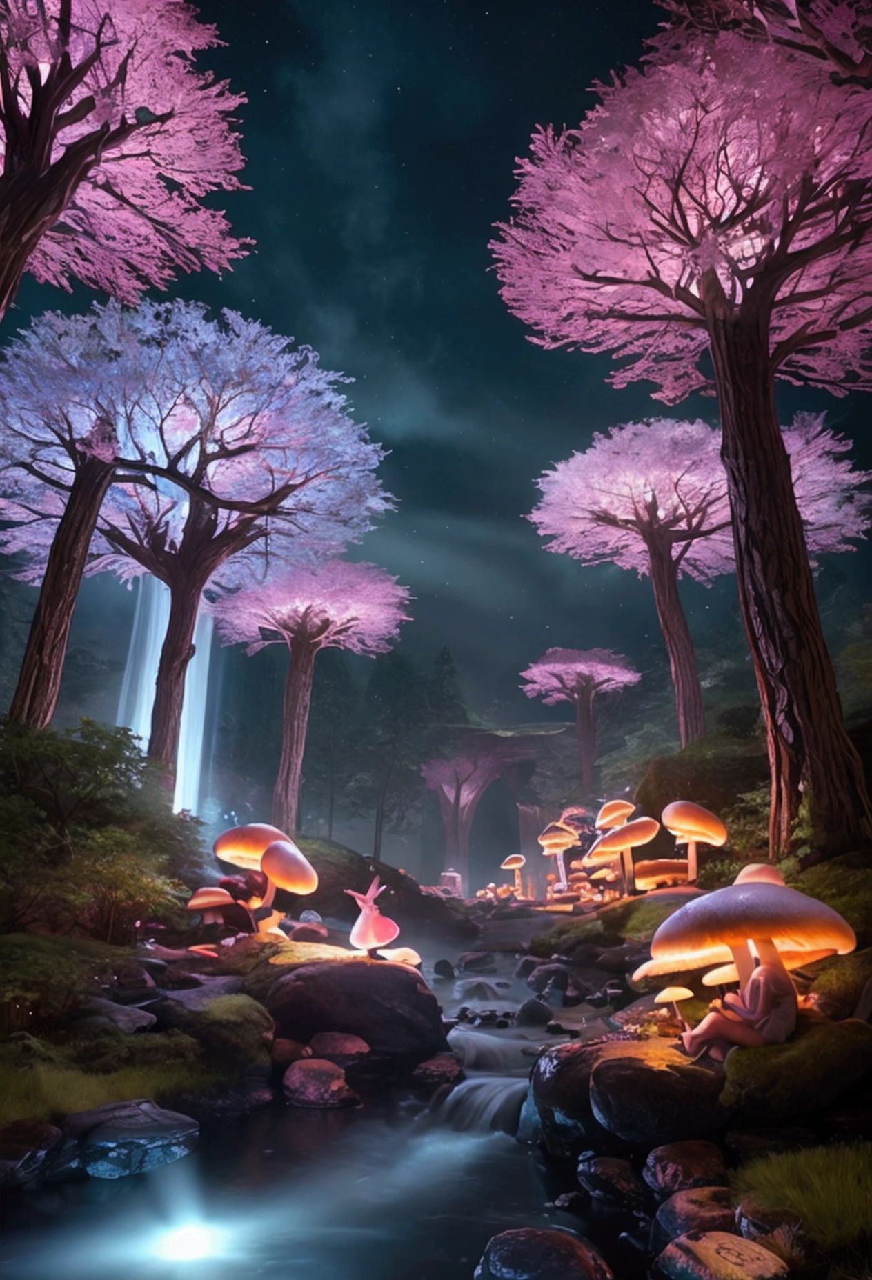 "A magical forest with glowing mushrooms and fairies dancing among the trees"
"A surreal landscape with floating islands and crystal waterfalls"
"A dreamlike cityscape with towering spires and glowing neon lights"
"dashed eye"