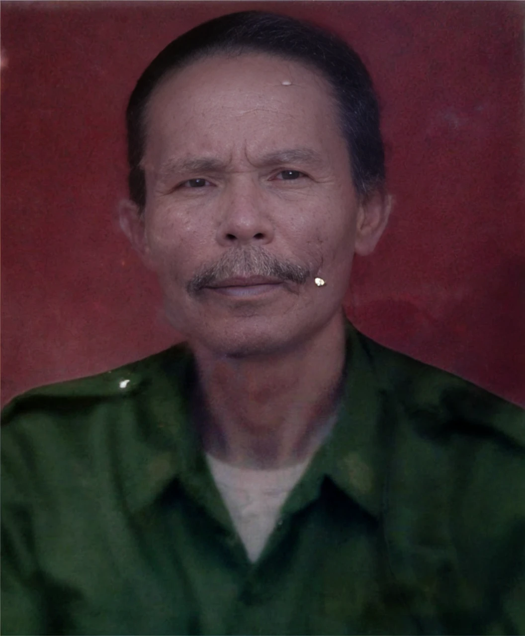 A indonesian old man, wearing green army shirt, realistic detailed UHD 4k photography extreme quality, Cg unity 8k, super delicate, background blur, full depth of field, HDR high dynamics, real restoration, intricate and extreme details, perfectly presenting the style of midjourney art. realistic, elegant, goddess, surrealism, high detail, supremacy, cinematic lighting, ray tracing, shadow, uhd, retina, masterpiece, ccurate, anatomically correct, textured skin, super detail, high detail, high quality, high quality, award-winning, best quality, high resolution, 1080P, 16k, 8k, 4K, HD