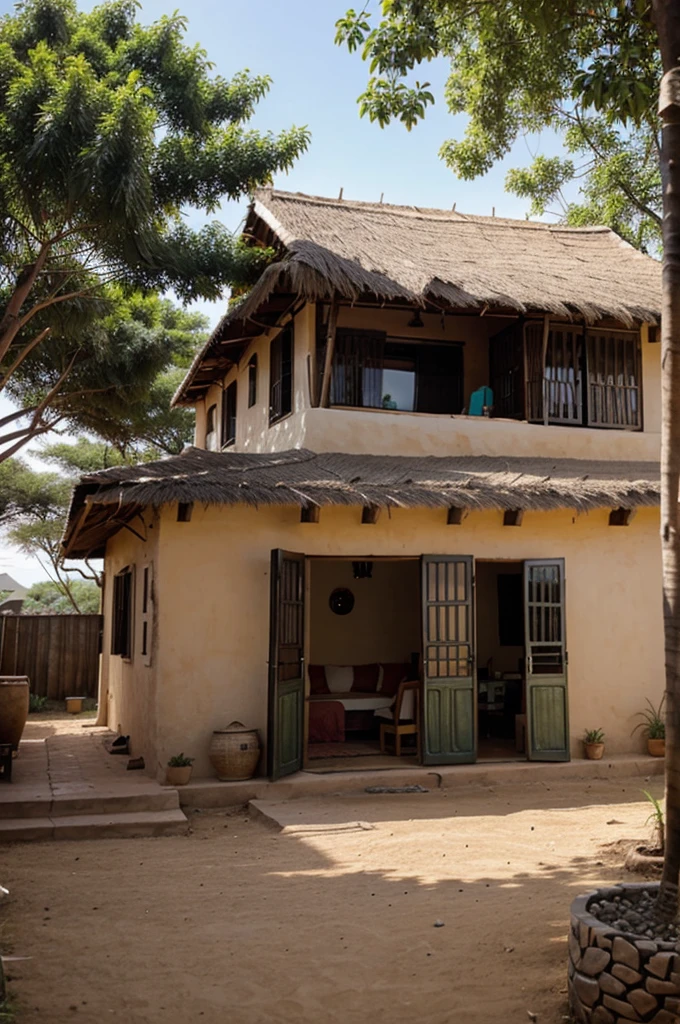 generate african houses setup