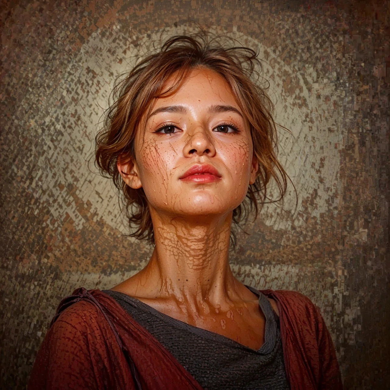 Very realistic picture, girl, smooth perfect skin