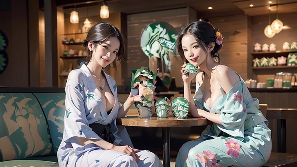 (((((((((Emphasize cleavage)))))))))
(((((((Bra is visible)))))))
(((((((((I can see your shoulders)))))))))
(((((((((Three Women)))))))))
(((((((((((Woman in floral yukata))))))))))
((((((White skin))))))
((((((Heavy makeup))))))
((((((Beautiful Face))))))
(((((((((Full body photo)))))))))
(((((((お洒落でcuteInside the Starbucks store)))))))
8k、RAW Photos、Highest quality、Super detailed、Super Resolution、Ultra HD、8k wallpaper、Amazing details
(((((((((((Inside the Starbucks store)))))))))))、
((((((Sit down and eat cake、Drink Starbucks coffee、smile))))))、((Heart Necklace))
Modern and sleek design:Interior design using natural materials、Many of the designs are warm and made using wood and metal.。 Large windows:自然光をたっぷり取り入れるためのLarge windowsがあり、Providing a bright and open space。 Green Interior:Potted plants are effectively placed、It creates a relaxing atmosphere。 artwork:Works by local artists、Starbucks-related art on display。 Cozy seating:Cushioned chairs and sofas、Bar sheet etc.、A variety of seating options available。 Open kitchen area:Being able to see how drinks and food are made、We provide peace of mind and transparency。 Unique lighting:Antique lamps and chandelierodern lighting fixtures are used。 Comfortable background music:Relaxing music is playing、A comfortable space is provided。 Wide々Table space:一人でもグループでも使いやすいWide々There is a table with。 Community Table:There is a large table where you can socialize with other customers.。 Seasonal decorations:The decorations are themed according to the season.。 Design with a local feel:The design incorporates the local culture and characteristics.。 Fragrance production:コーヒーの香りが店内にWideがり、A space that satisfies the five senses has been created.。 Conversation with a barista:フレンドリーなConversation with a baristaが楽しめるカウンターエリアがあります。
8k、RAW Photos、Highest quality、masterpiece:1.2、Super detailed、Super Resolution、Ultra HD、8k wallpaper、Amazing details、Photorealistic:1.4、Having fun by the water、Full Body Shot、Full body photo、High-resolution RAW color photos、Professional photos、A scene full of emotion、Very detailed and beautiful、Ultra HD、8k wallpaper、Amazing details、Huge file sizes、Highly detailed beautiful girls、Highly detailed face Highly detailed eyes、Extremely realistic skin、 Highly detailed fingers, Highly detailed nose, Highly detailed mouth, Perfect Anatomy, Highly detailed background, Highly detailed clothing, , cute女の子, Famous Japanese Idols, cute, Realistic body, Slender, White skin, Glowing Skin, Slim body, Realistic Face, Delicate eyes, double eyelid,Small hands