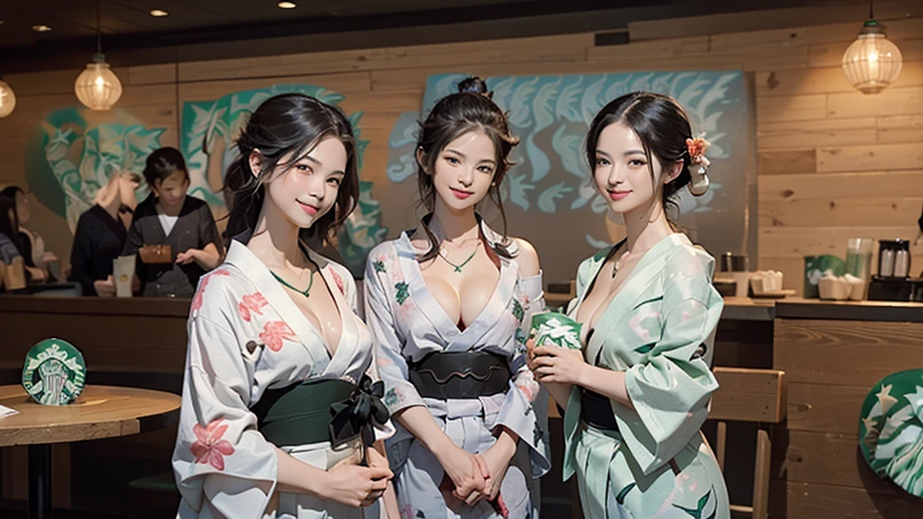 (((((((((Emphasize cleavage)))))))))
(((((((Bra is visible)))))))
(((((((((I can see your shoulders)))))))))
(((((((((Three Women)))))))))
(((((((((((Woman in floral yukata))))))))))
((((((White skin))))))
((((((Heavy makeup))))))
((((((Beautiful Face))))))
(((((((((Full body photo)))))))))
(((((((お洒落でcuteInside the Starbucks store)))))))
8k、RAW Photos、Highest quality、Super detailed、Super Resolution、Ultra HD、8k wallpaper、Amazing details
(((((((((((Inside the Starbucks store)))))))))))、
((((((Sit down and eat cake、Drink Starbucks coffee、smile))))))、((Heart Necklace))
Modern and sleek design:Interior design using natural materials、Many of the designs are warm and made using wood and metal.。 Large windows:自然光をたっぷり取り入れるためのLarge windowsがあり、Providing a bright and open space。 Green Interior:Potted plants are effectively placed、It creates a relaxing atmosphere。 artwork:Works by local artists、Starbucks-related art on display。 Cozy seating:Cushioned chairs and sofas、Bar sheet etc.、A variety of seating options available。 Open kitchen area:Being able to see how drinks and food are made、We provide peace of mind and transparency。 Unique lighting:Antique lamps and chandelierodern lighting fixtures are used。 Comfortable background music:Relaxing music is playing、A comfortable space is provided。 Wide々Table space:一人でもグループでも使いやすいWide々There is a table with。 Community Table:There is a large table where you can socialize with other customers.。 Seasonal decorations:The decorations are themed according to the season.。 Design with a local feel:The design incorporates the local culture and characteristics.。 Fragrance production:コーヒーの香りが店内にWideがり、A space that satisfies the five senses has been created.。 Conversation with a barista:フレンドリーなConversation with a baristaが楽しめるカウンターエリアがあります。
8k、RAW Photos、Highest quality、masterpiece:1.2、Super detailed、Super Resolution、Ultra HD、8k wallpaper、Amazing details、Photorealistic:1.4、Having fun by the water、Full Body Shot、Full body photo、High-resolution RAW color photos、Professional photos、A scene full of emotion、Very detailed and beautiful、Ultra HD、8k wallpaper、Amazing details、Huge file sizes、Highly detailed beautiful girls、Highly detailed face Highly detailed eyes、Extremely realistic skin、 Highly detailed fingers, Highly detailed nose, Highly detailed mouth, Perfect Anatomy, Highly detailed background, Highly detailed clothing, , cute女の子, Famous Japanese Idols, cute, Realistic body, Slender, White skin, Glowing Skin, Slim body, Realistic Face, Delicate eyes, double eyelid,Small hands