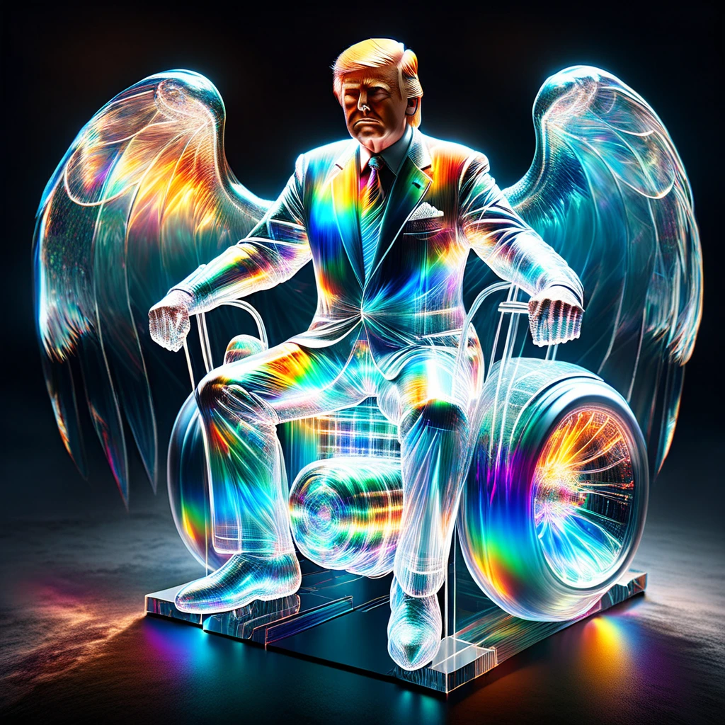 hyper detailed masterpiece, dynamic realistic digital art, incredible quality,transparentes, Donald Trump, Good luck, protection DonMSp3ctr4lXL