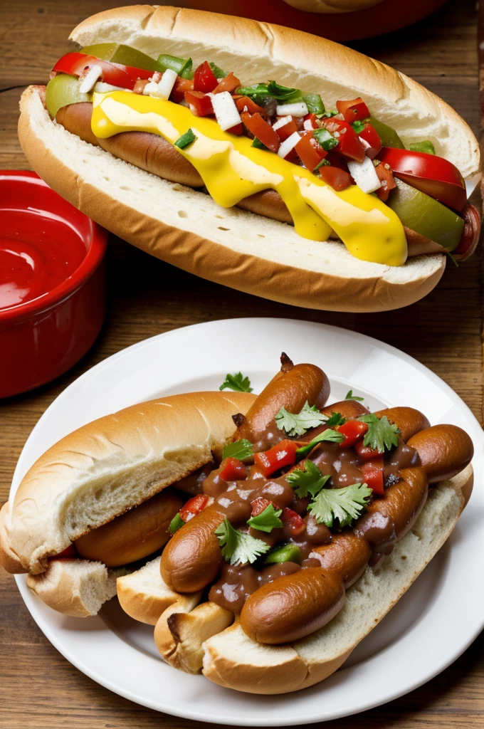 Make a Chilean hot dog