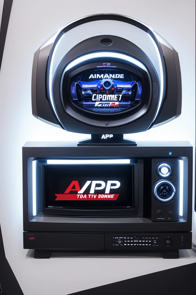 Chrome brand logo with name "AP" PLAY TV com robo