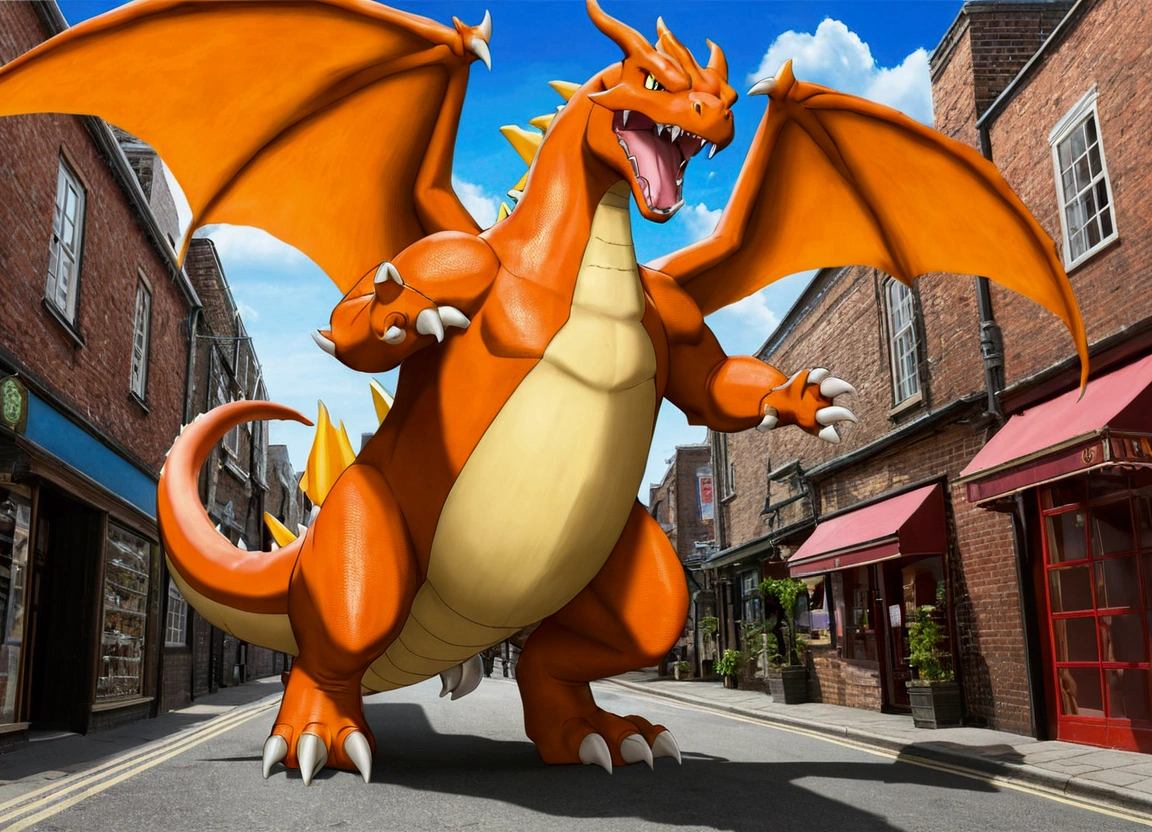 （Townを潰す）（Town）（Huge dick）Giant Charizard