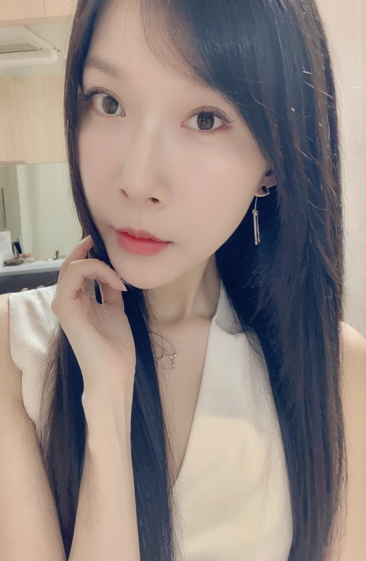 Top quality, Masterpiece, 超高分辨率, (Realistic, : 1.4), Original photo, (True skin texture: 1.3), (filmgrain: 1.3), in a panoramic view, Portrait, Very wide lens, Narrow waist, cowboy lens, (bangs, Inconspicuous, Cold light,) Night, Close-up, Tears, Short hair, neck long, ears sticking out, bangs, Big eyes, Brightly Colored Eyes, In the house, Dust, Tindall effect, (Facial expression), Sitting, (hitting a wall), Crying, Frowning, (Looking down), Nervousness, Tears, smiling happily
one girl, eyes and face with beautiful details, White jabot, pink dark V, Brown eyes,