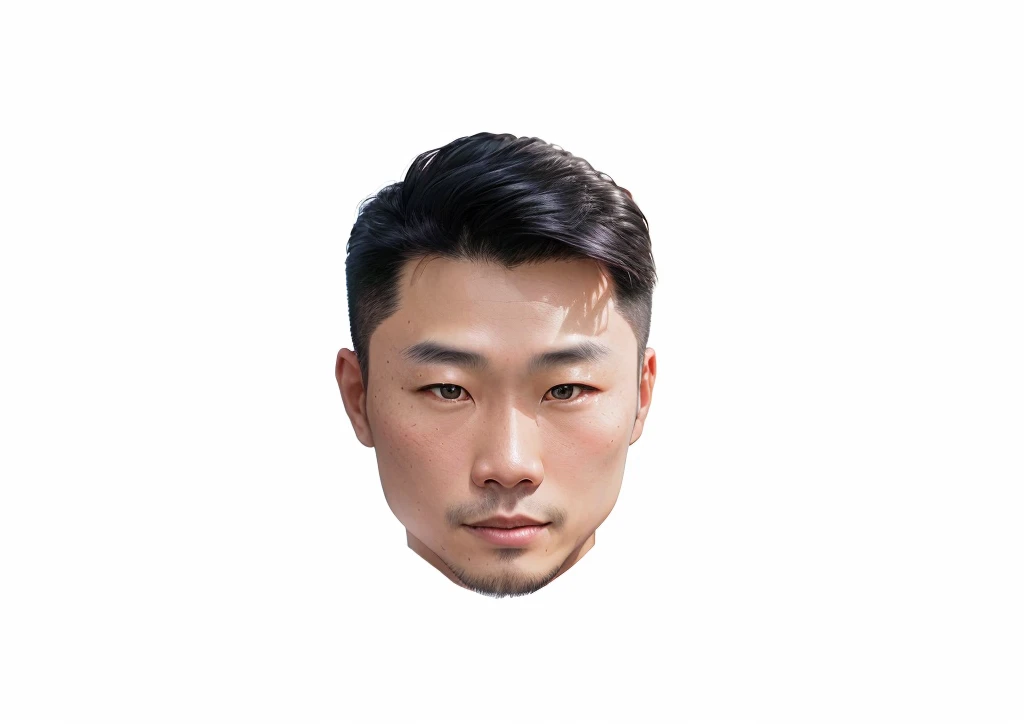 there is a man with a black shirt and a white shirt, (38 years old), inspired by Ding Yunpeng, south east asian with round face, asian face, inspired by Ding Guanpeng, 38 years old, dent wu, yihao ren, 3 6 years old, hyper realistic face, 3 5 years old, 35 years old