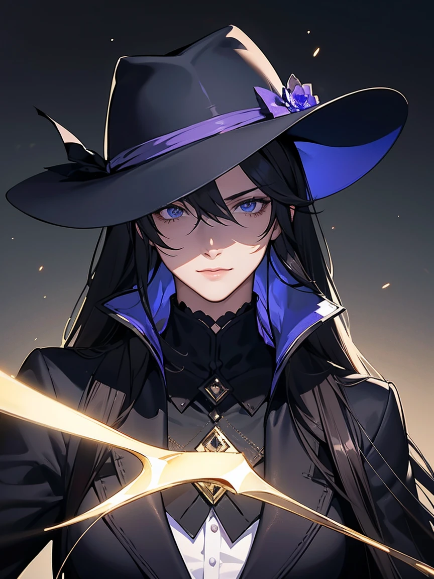 (Depth of written boundary, f/4.0, 135mm, Nikon, uhd, masterpiece, Super detailed,4K,Wide-area lighting)、One male、phantom thief&#39;s outfit、silk hat、Fearless smile