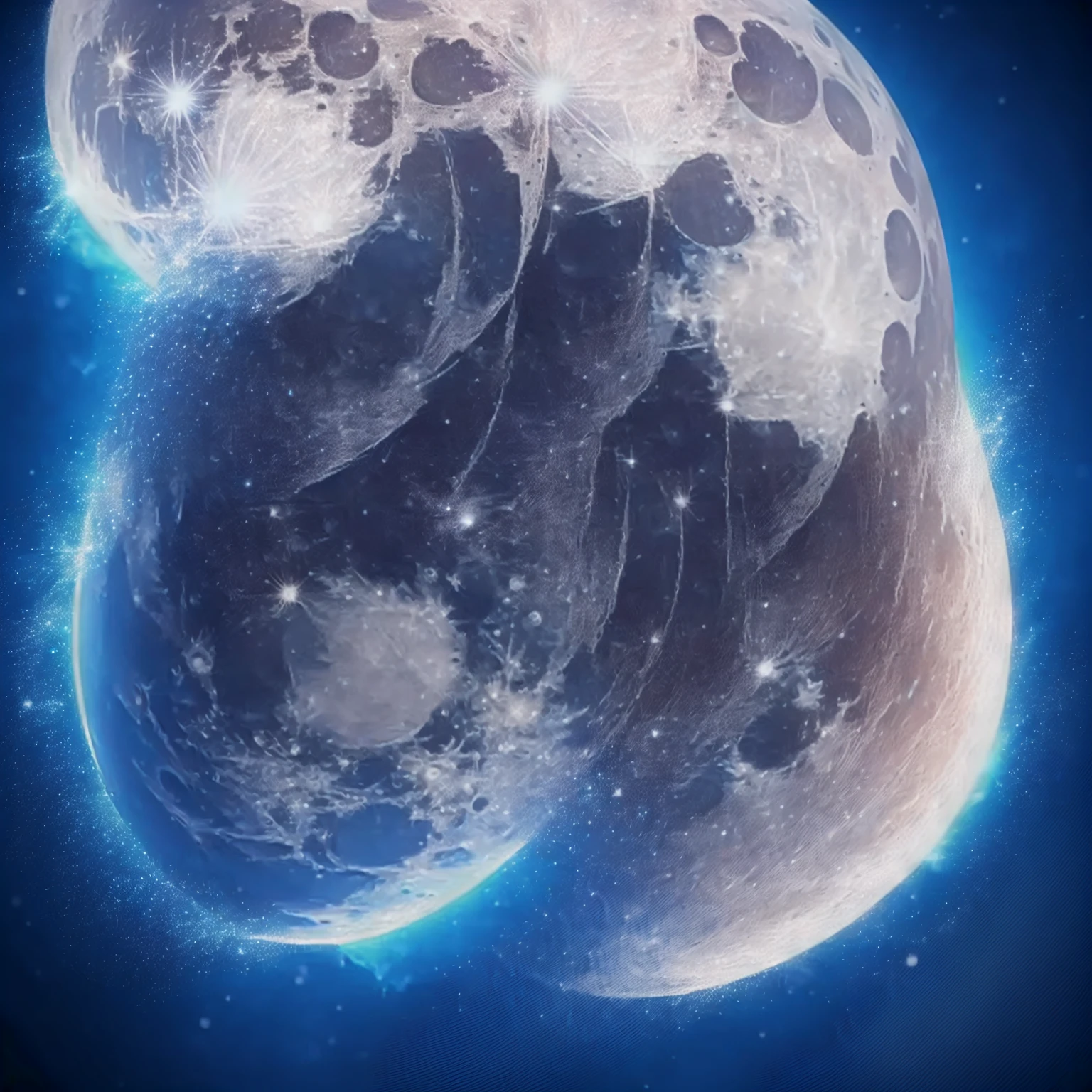 a close up of a full moon with a blue glow, Moon Background, full moon background, blue Moon light, blue Moon, full moon with stars, The presence of the moon, full moon, Realistic moon in background, blue Moon ray tracing, The moon shines brightly, 大きなfull moon, full moon, big full moon, with full moon in the sky, Moonlight Background