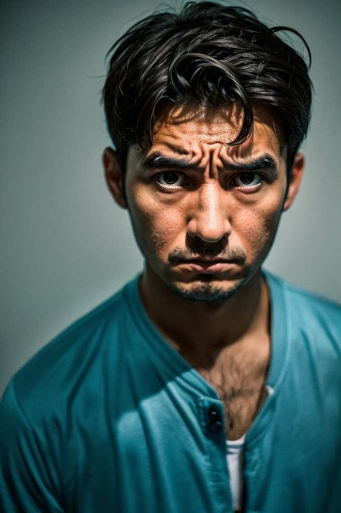 creates images of a worried man