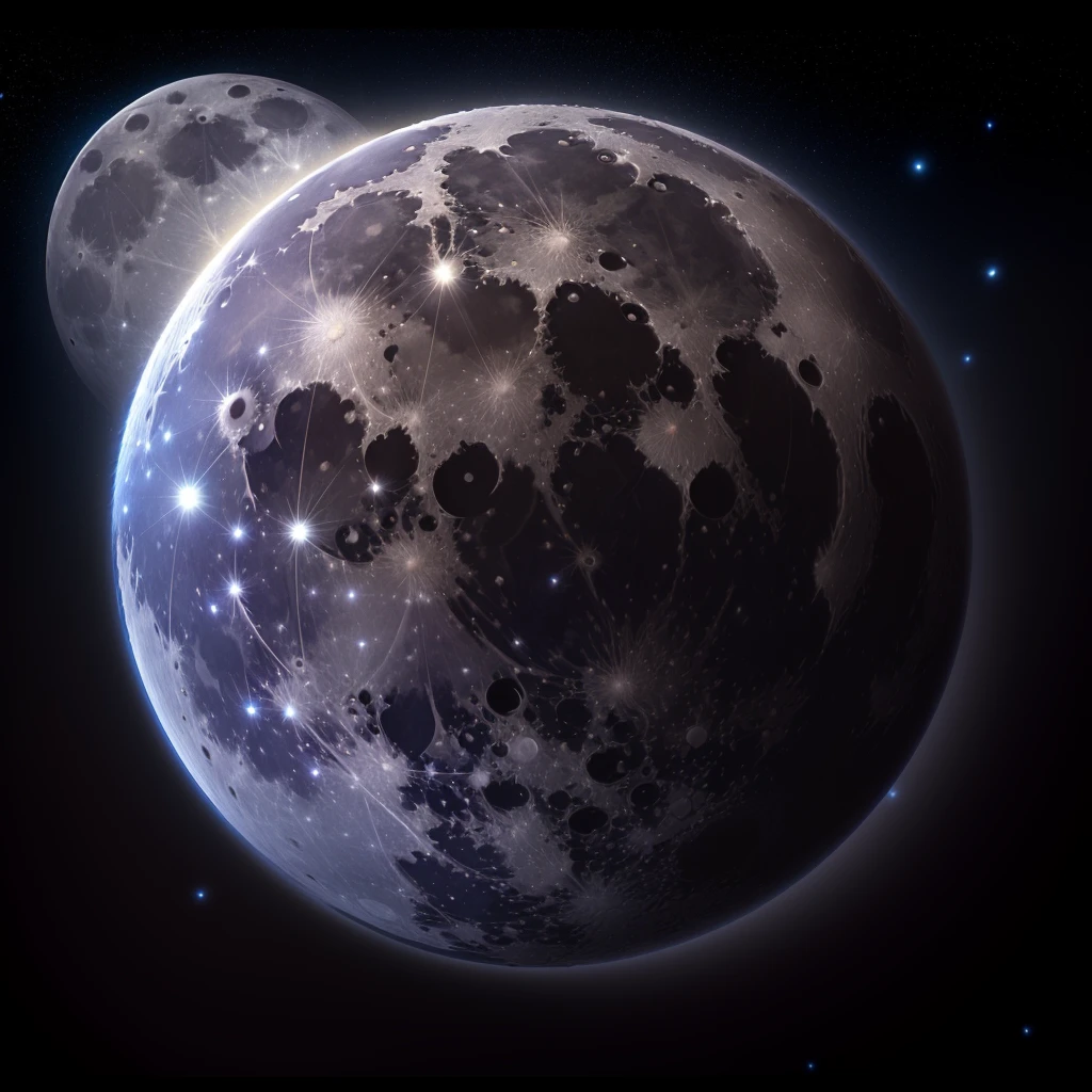 a close up of a full moon with a blue glow, Moon Background, full moon background, blue Moon light, blue Moon, full moon with stars, The presence of the moon, full moon, Realistic moon in background, blue Moon ray tracing, The moon shines brightly, 大きなfull moon, full moon, big full moon, with full moon in the sky, Moonlight Background