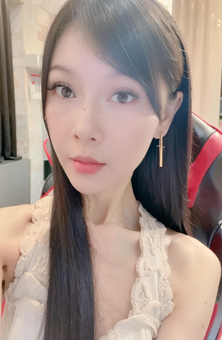 1girl, beautiful detailed eyes, beautiful detailed lips, extremely detailed face, long eyelashes, flawless skin, flowing long black hair, shiny hair, intricate makeup, delicate eyeshadow, light freckles, plain hanfu dress, shoulders, arms, (best quality,4k,8k,highres,masterpiece:1.2),ultra-detailed,(realistic,photorealistic,photo-realistic:1.37),cinematic lighting, warm color tones
