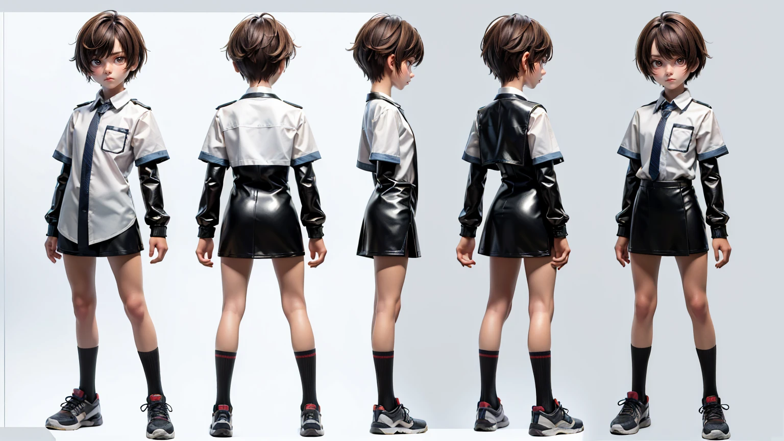 short height cute face boy, cute face, short height boy, wearing full body pent and shirt  dress, sports shoes, full standing pose, French Crop hairs, Character Sheet, , Full body, Simple white background, front pose character reference sheet, Concept art, design sheet