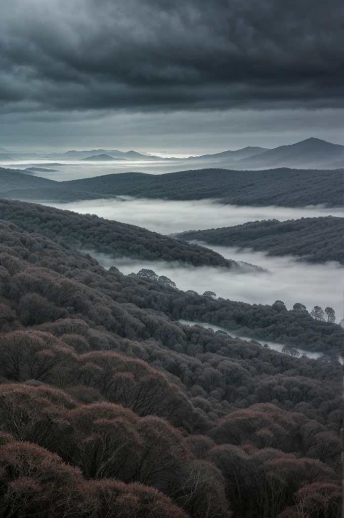 The gray shadow dances. The drizzle is like silk, caressing the quiet years outside the window. The low gray clouds. Thoughts flow like clouds. The songs in the dream echo quietly. The flowing time and deep emotions of the years. The poetic and desolate sky. The melody of life blooming in the silence.