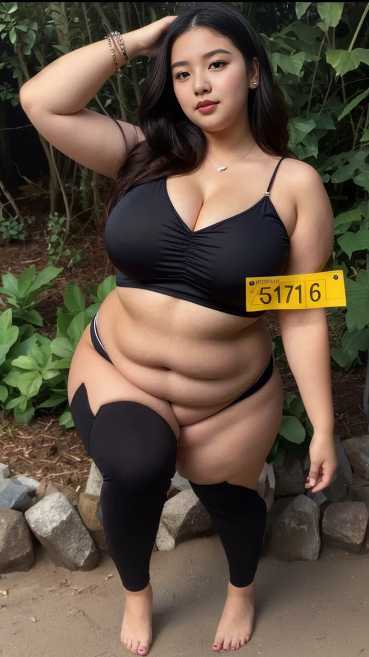 ((best quality)), ((masterpiece)), (detailed), perfect face, araffeTight skirtsShort , thicc, wavy short hair, she has a jiggly fat round belly, bbwchan, wearing tight simple clothes, skinny waist and thick hips, widest hips, her belly is fat and round, soft curvy shape, hyperrealistic full figure, wearing a cute top, wide hips, Blue swimsuit,On the beach by the seaBlue