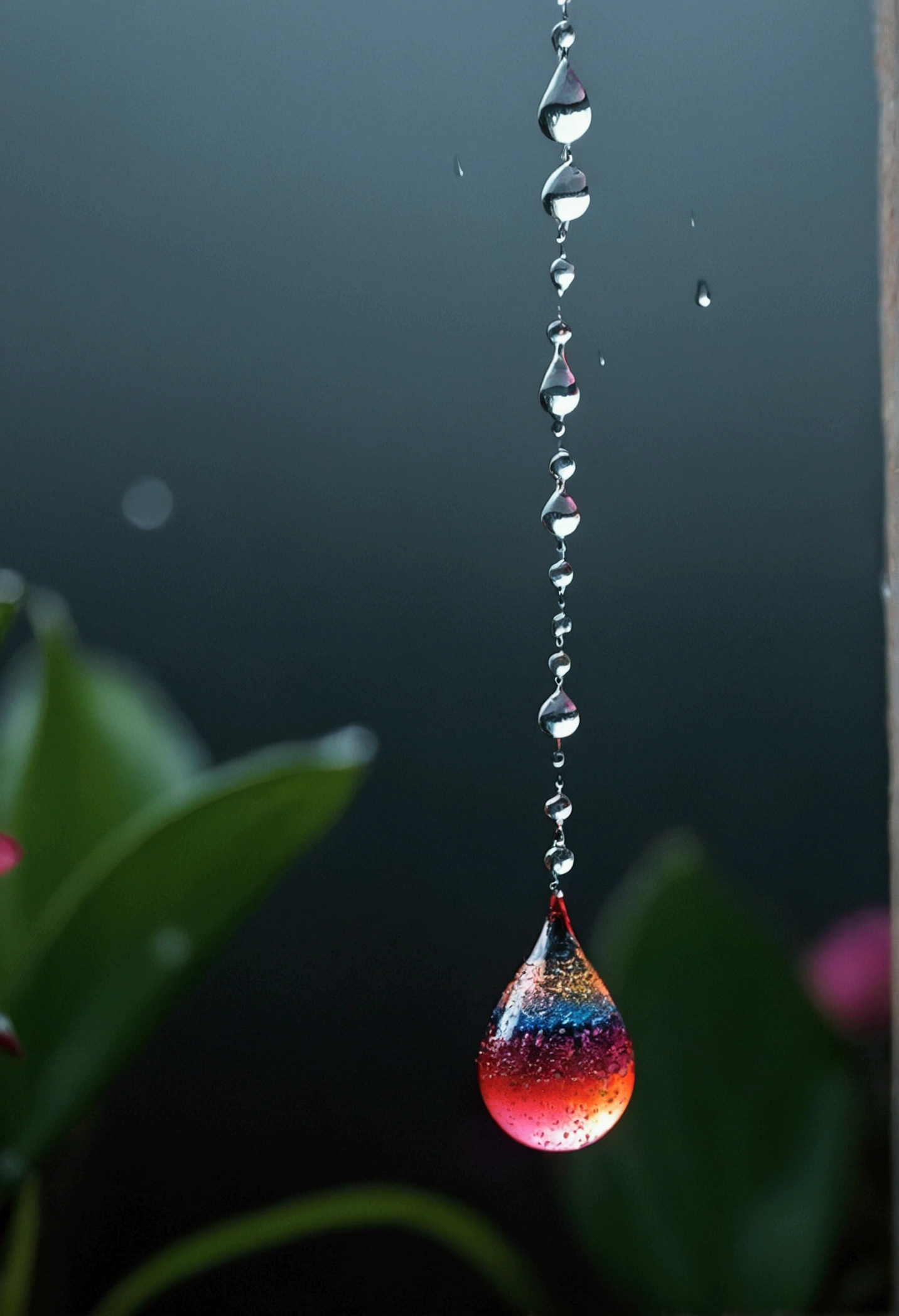 drop and rain
