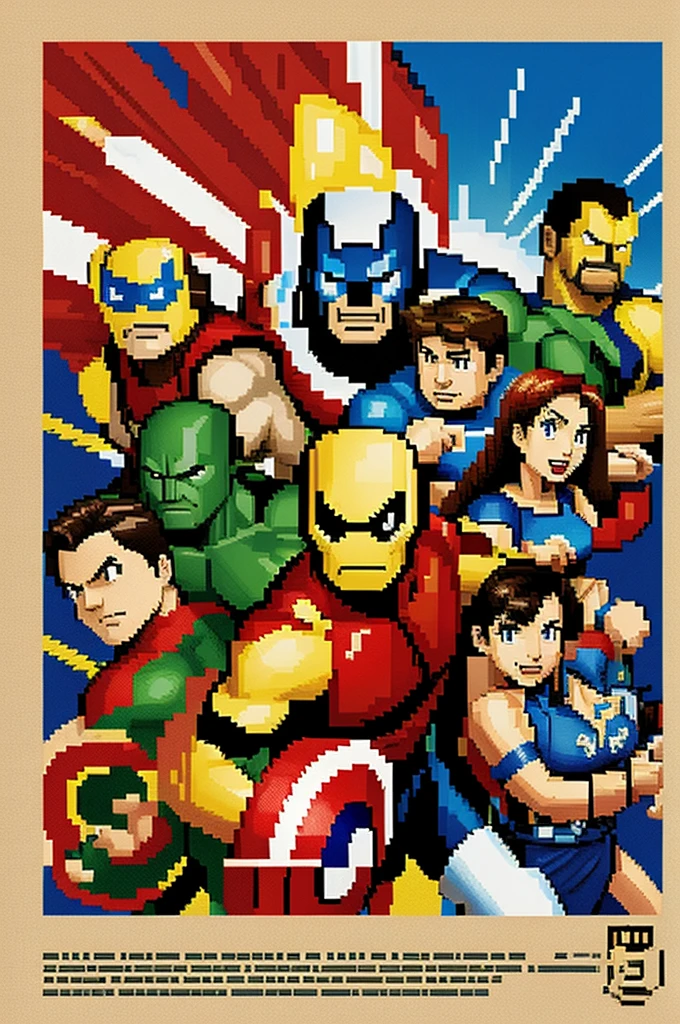 Pixel art 20 bits marvel