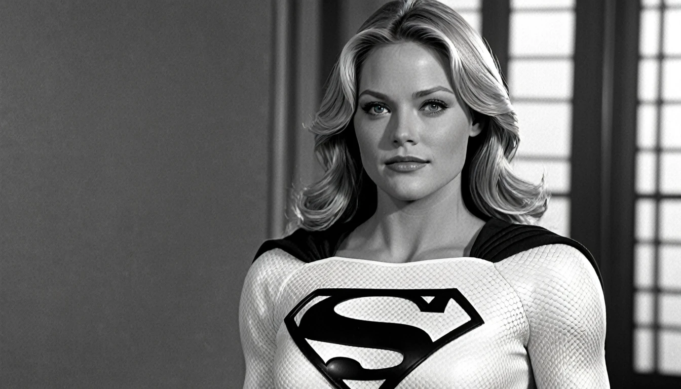 Supergirl1984s (((black/white clothes)))  real strong Andrea Anders in the That '90s Show 2024((60 ys old)_; HD. Photograph, ((realism)), extremely high quality RAW photograph, ultra detailed photograph, sharp focus, high resolution, (detailed skin:1,3),high quality, film grain, Fujifilm XT3,Highly Detailed, movie, (Cinematic Photo:1.3) of (Realistic:1.3)