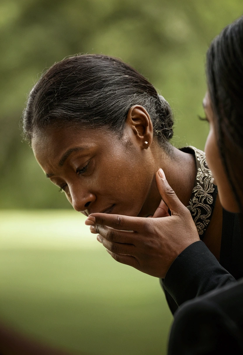 a person saying goodbye
