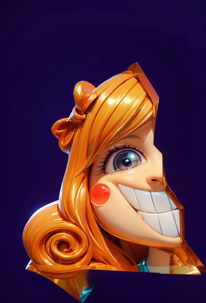 3d style, simplified design, 3d render, glossy texture, smooth 3d model, multiple light sources, rim light, sharp post effects render, (glossy plastic texture with multiple big light probe refractions), perfect cgi, smooth silhouette, high intensity refraction, (super glossy material), most beautiful vfx , blue background, plastic refractions, realistic, 4k, high resolution, rim light, photo shoot, commercial photo, profile shot, 4k, rim light, high resolution, 4k, glossy texture, smooth 3d model, multiple light sources, rim light, sharp post effects render, (glossy metallic texture with multiple big light probe refractions), perfect cgi, cgi art created only with gradients, smooth silhouette, high intensity refraction, (super glossy chrome material), most beautiful vfx, blue background, chrome metal refractions, multiple light sources, rim light, sharp post effects render, perfect cgi, digital art, detailed digital art, reflective, best quality, 4k, masterpiece:1.2, ultra-detailed, realistic, vivid colors, dark and moody lighting, The image of the highest quality, ensuring every detail is showcased perfectly. It in 4k resolution, allowing viewers to immerse themselves in the richness of the colors and intricate details. The realistic rendering. under the spotlight, reflecting, high-resolution image, realistic rendering, dark background, and rim light photorealistic