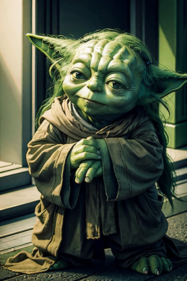yoda with long hair