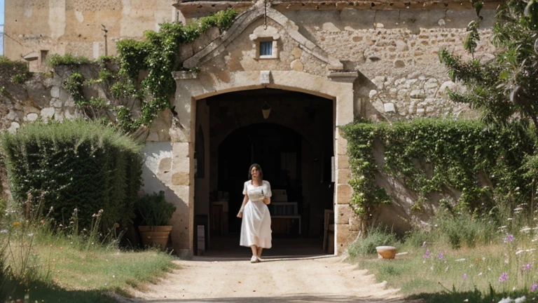 donna anziana che lavora in campagna sardegna