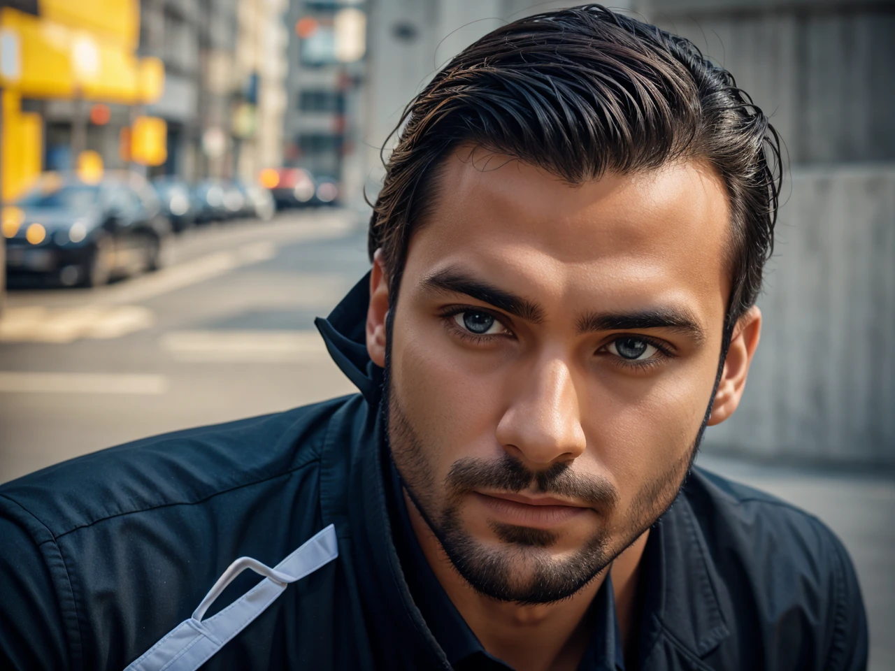 Manipulation profile picture professional man 