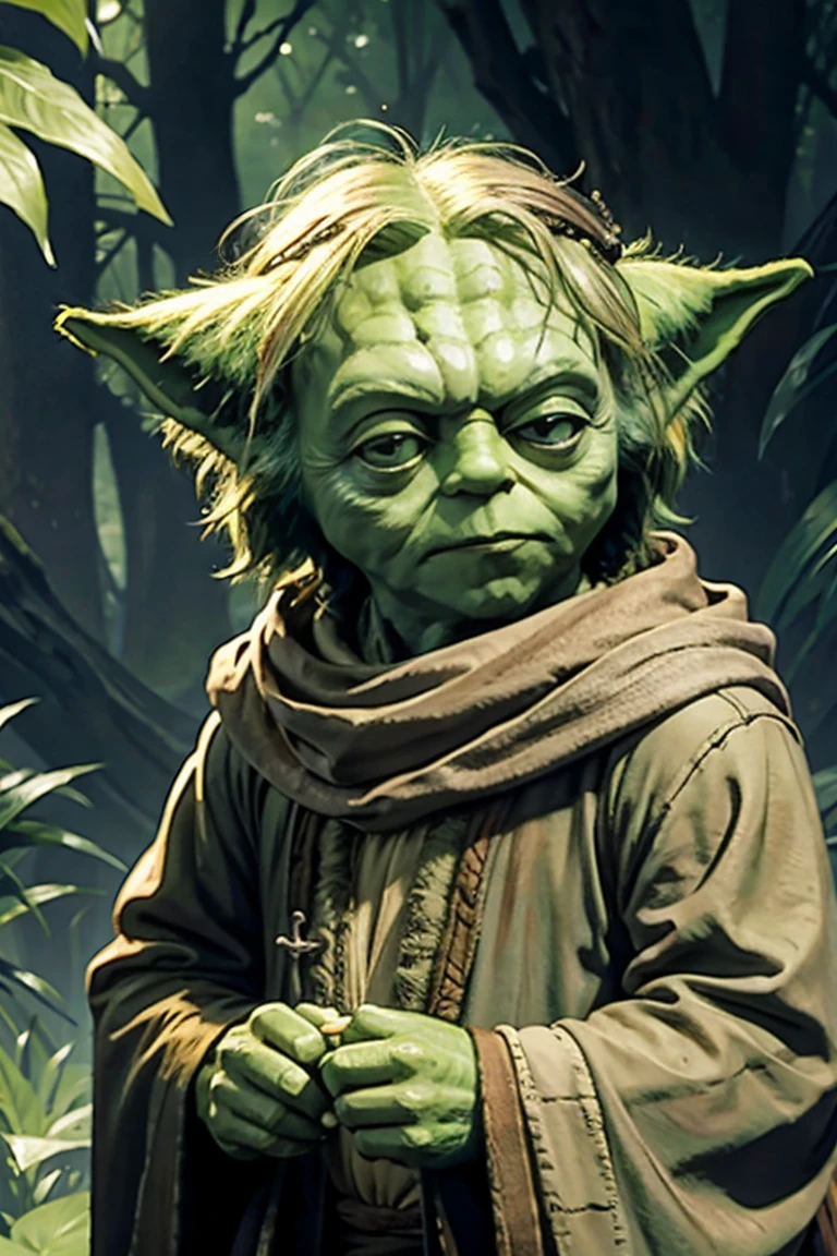 yoda with shaggy hair